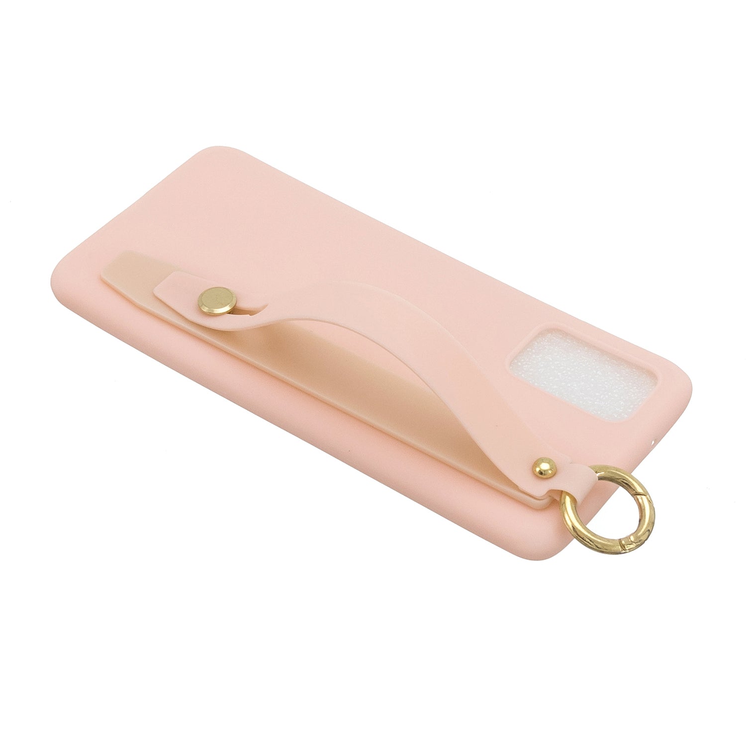 TPU Cell Phone Back Case with Wrist Strap Kickstand for Samsung Galaxy S20 Plus / S20 Plus 5G - Light Pink TPU Cell Phone Back Case with Wrist Strap Kickstand for Samsung Galaxy S20 Plus / S20 Plus 5G - Light Pink